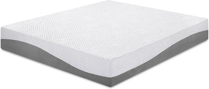 PrimaSleep Colchón matrimonial de espuma viscoelástica de gel de 10 pulgadas,