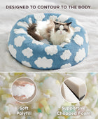 Lesure - Camas para gatos de interior, cama redonda en forma de dona para...