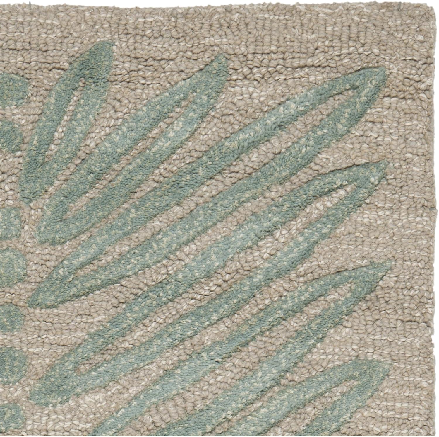 x SAFAVIEH MSR3612C Alfombra hecha a mano de lana y viscosa de abeto azul de 8
