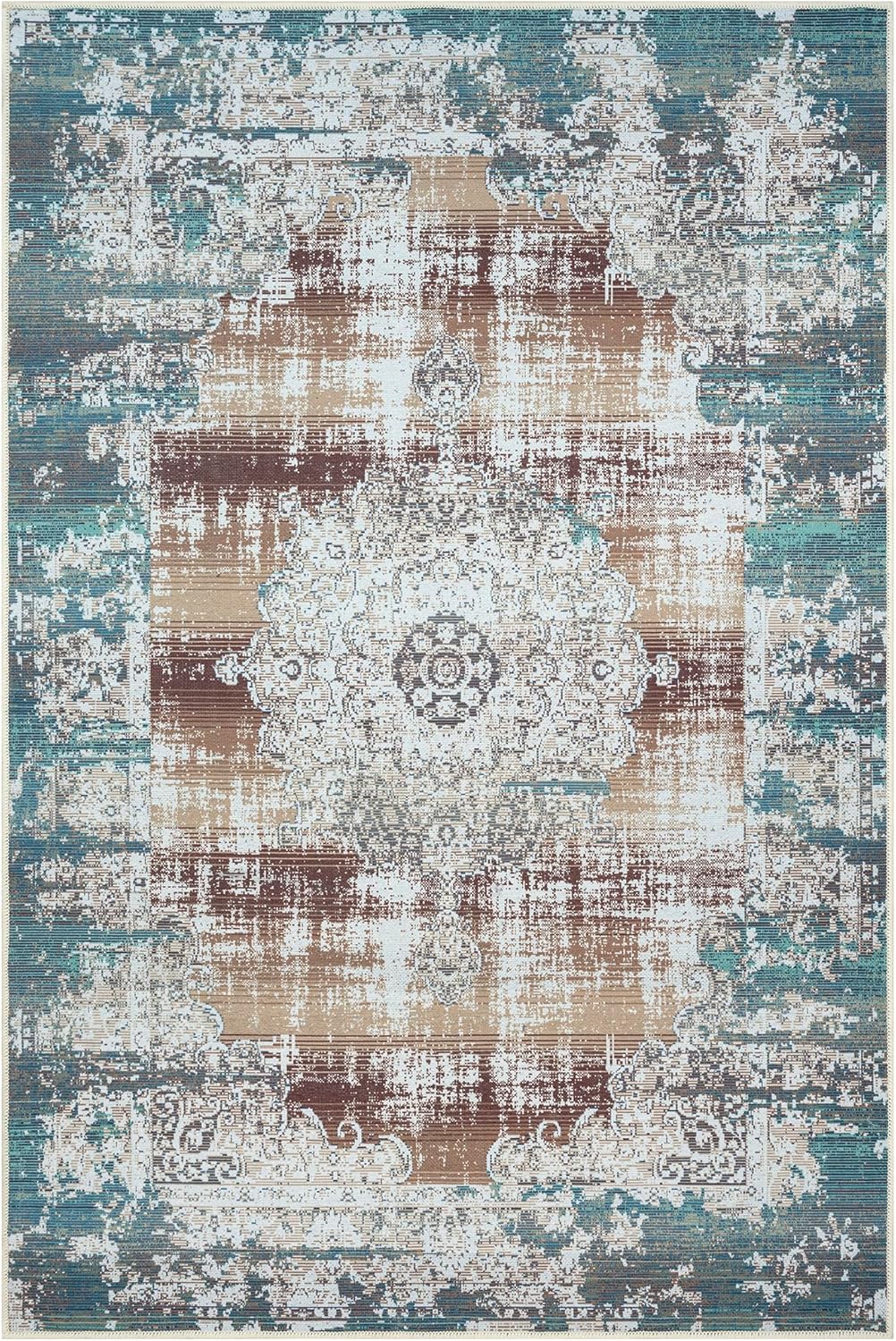 GLN Rugs - Alfombra lavable a máquina para sala de estar, dormitorio, cuarto de...