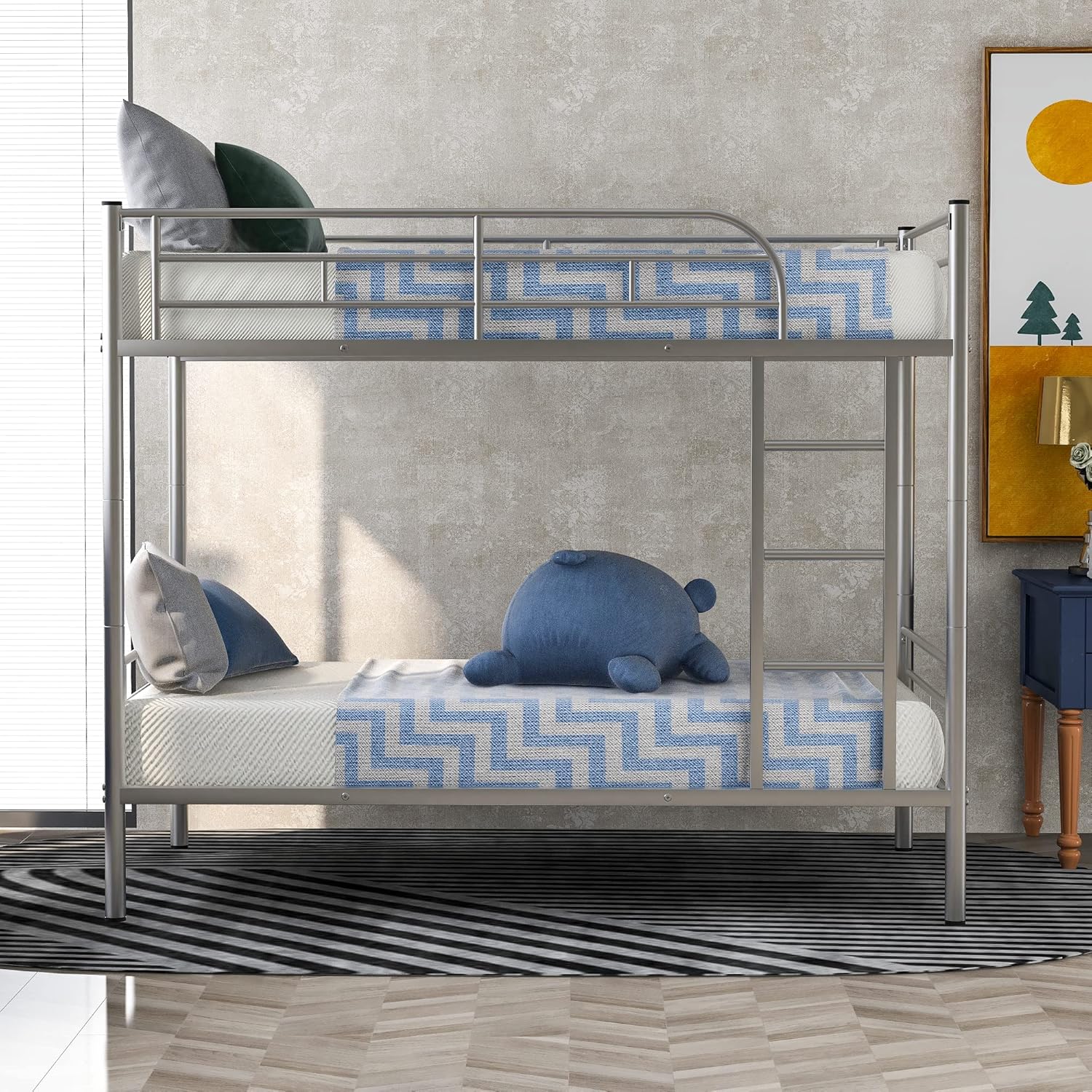 Harper & Bright Designs Literas de tamaño individual sobre individual, litera...