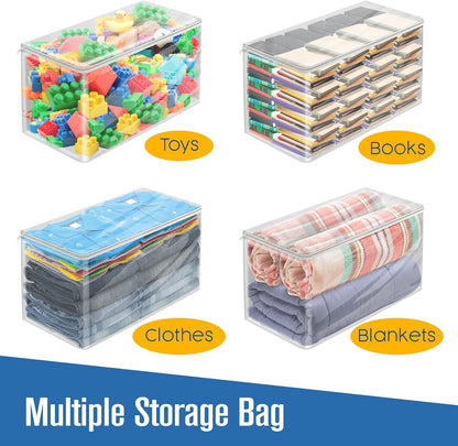 Bolsas de almacenamiento con cremallera, bolsas de almacenamiento de ropa,