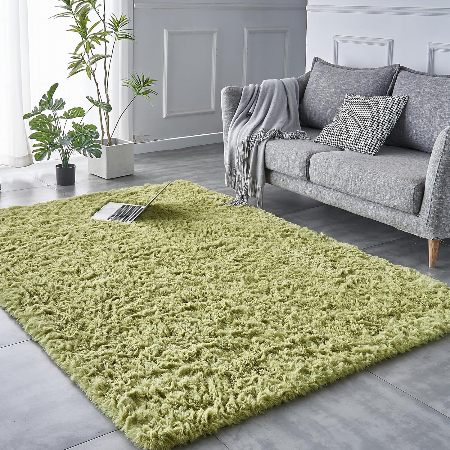TABAYON Alfombras modernas de lujo de 6 x 9 pies, para interiores y sala de...