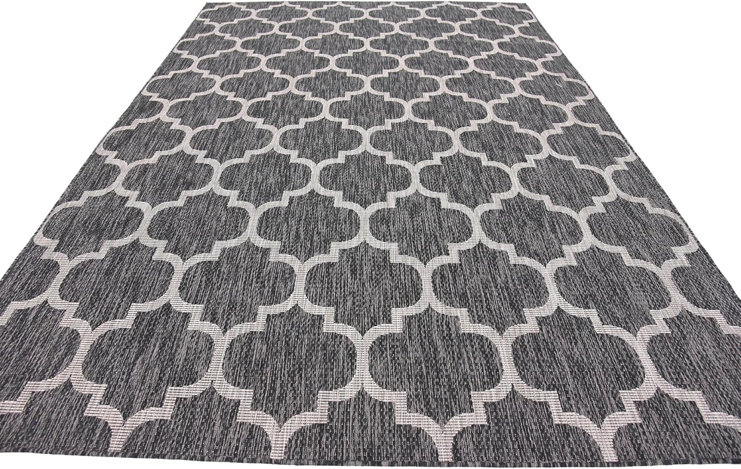 Trellis Collection Alfombra de uso exterior con diseño marroquí, de transición,