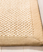 Safavieh Natural Fiber Collection NF141A tapete de sisal color maíz y negro con...