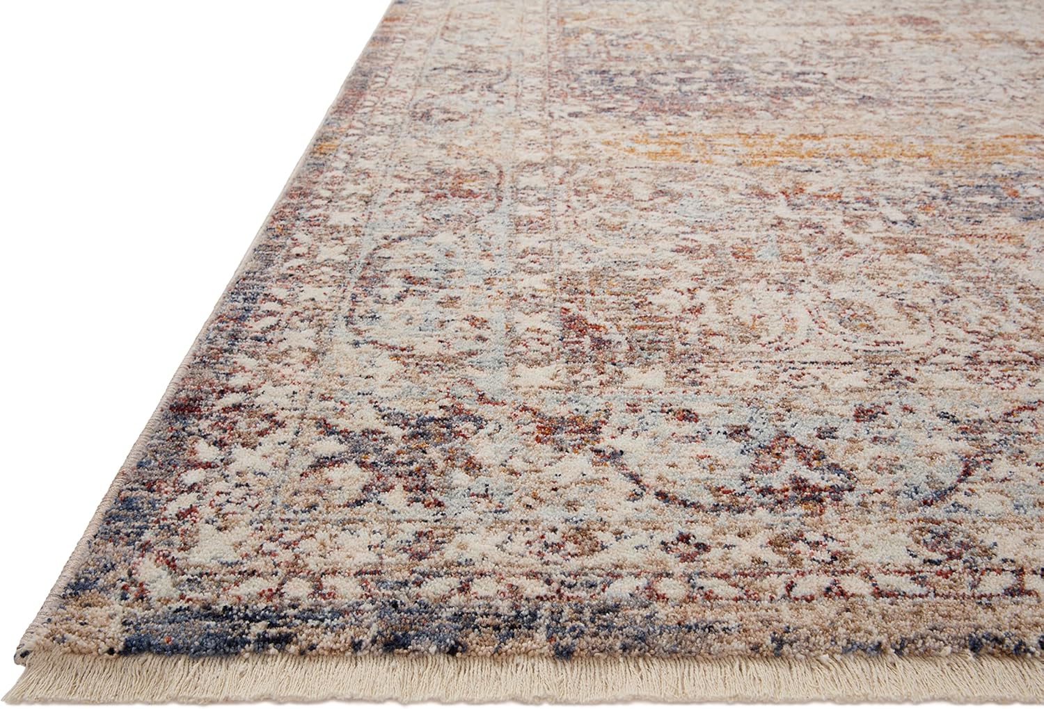 Loloi Sorrento Collection - Alfombra decorativa redonda de 5 pies y 3 pulgadas...