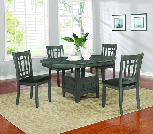 Furniture LAVON 108212 Juego de 2 sillas auxiliares acolchadas color espresso y