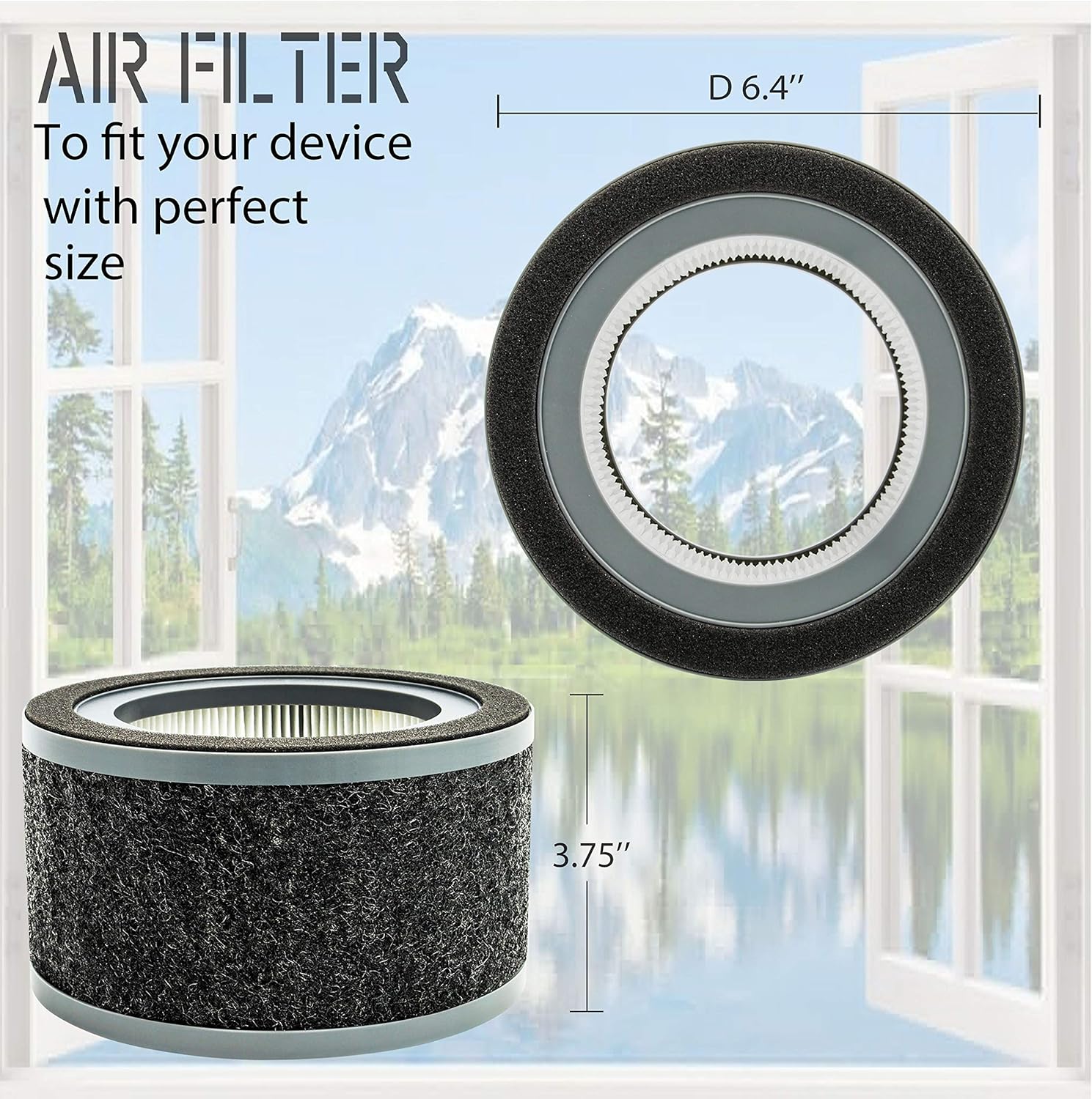 Flintar FLT4200 H13 - Filtro L de repuesto True HEPA, compatible con los...