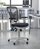 Flash Furniture Nicholas - Silla de oficina ejecutiva, ergonómica y giratoria,...