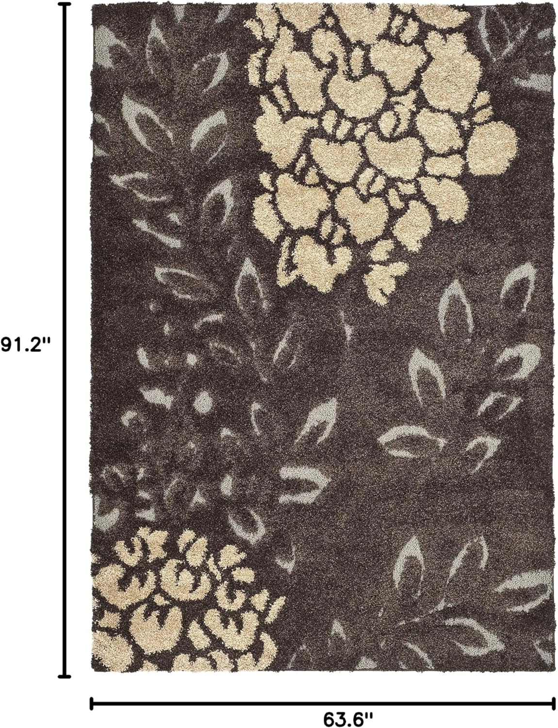 Safavieh Florida Shag Collection SG456-2880 Tapete afelpado de pasillo,...
