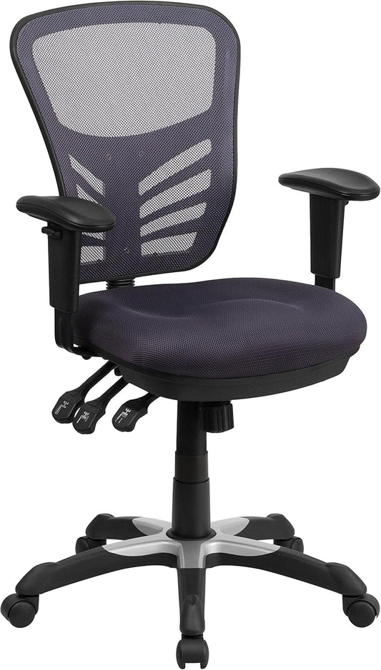 Flash Furniture Nicholas - Silla de oficina ejecutiva, ergonómica y giratoria,...