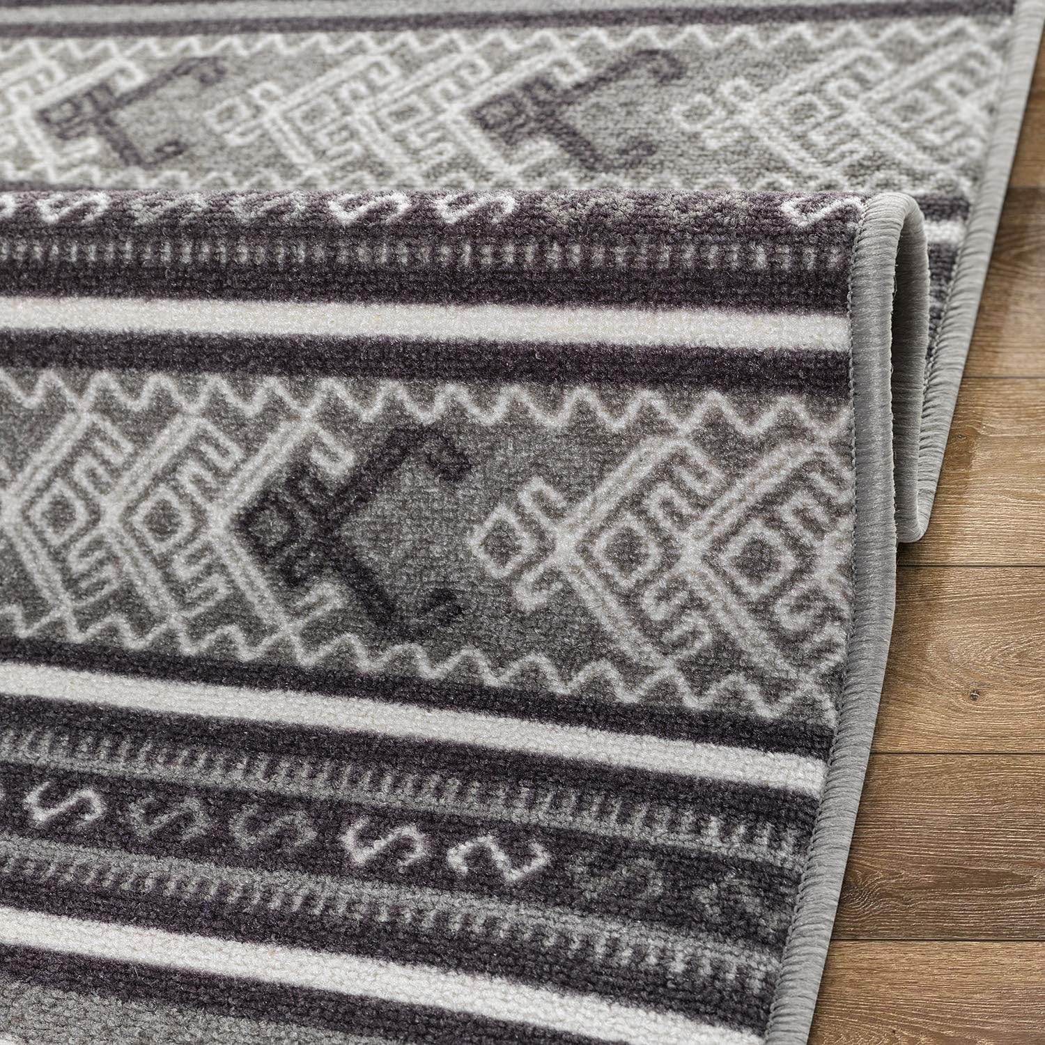 Antep Rugs - Alfombra de área antideslizante con base de goma, diseño...