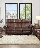 Lexicon Gallina Power - Sofá reclinable doble, color marrón