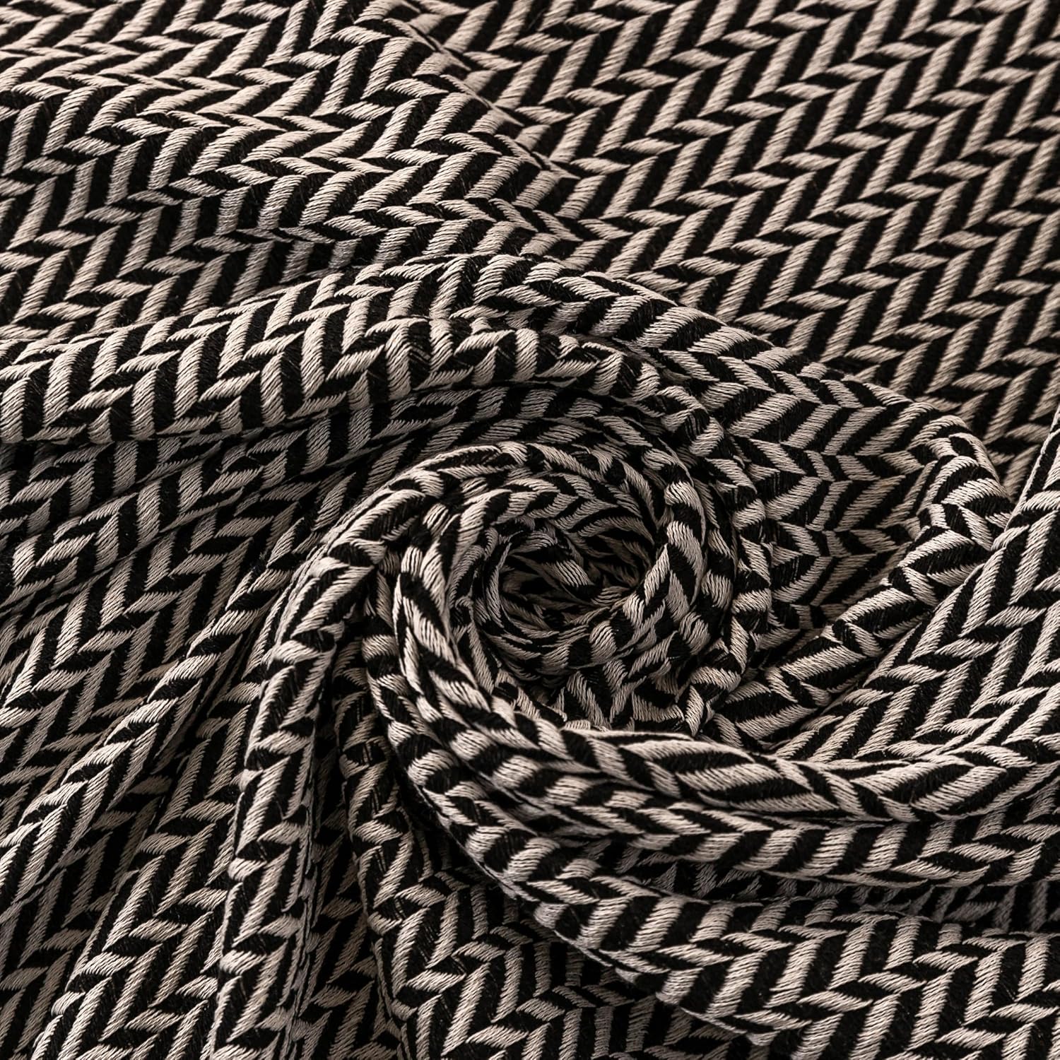 Peshtemania Manta bohemia de algodón prémium de 50 x 60 pulgadas, color blanco...