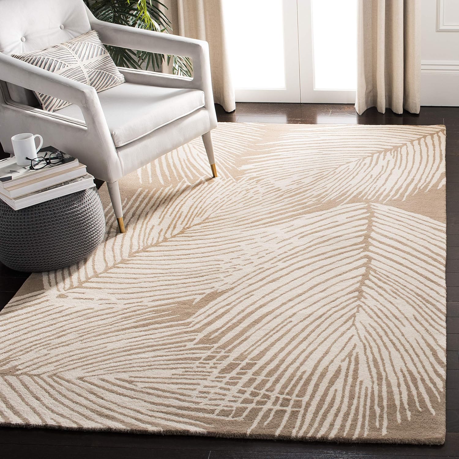 SAFAVIEH Soho Collection SOH793A - Alfombra hecha a mano de lana y viscosa de 3...