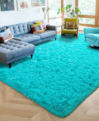 ISEAU Alfombra de área mullida, lanuda y cómoda para interiores, dormitorio de...