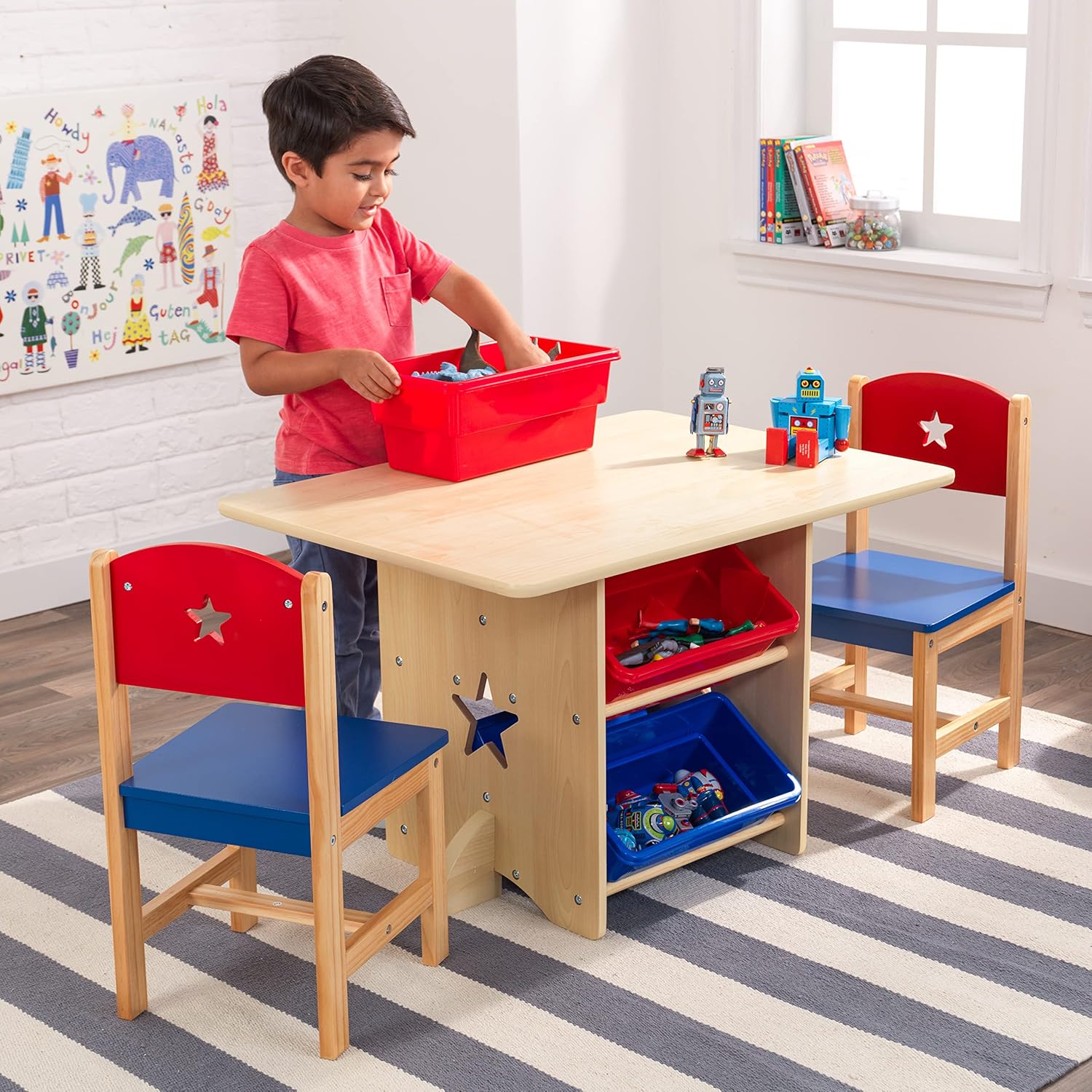 Juego de mesa y silla primario Kidkraft Star