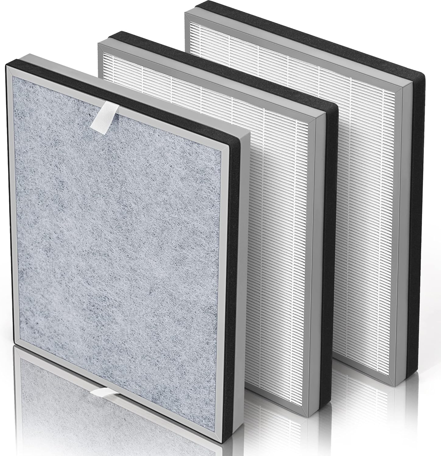 3 paquetes Filtro de repuesto HE400 compatible con purificador de aire Shark 4...