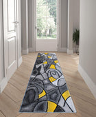 EMMA + OLIVER Urbane - Alfombra decorativa de olefina de felpa, patrón...