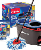 O-Cedar EasyWring RinseClean Sistema de limpieza de suelos de microfibra con 2