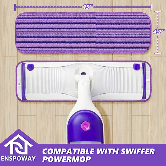 Almohadillas reutilizables de repuesto para trapeador Swiffer PowerMop, paquete...