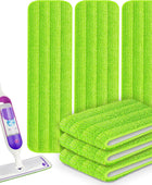 Paquete de 6 almohadillas reutilizables para trapeador compatibles con Swiffer...