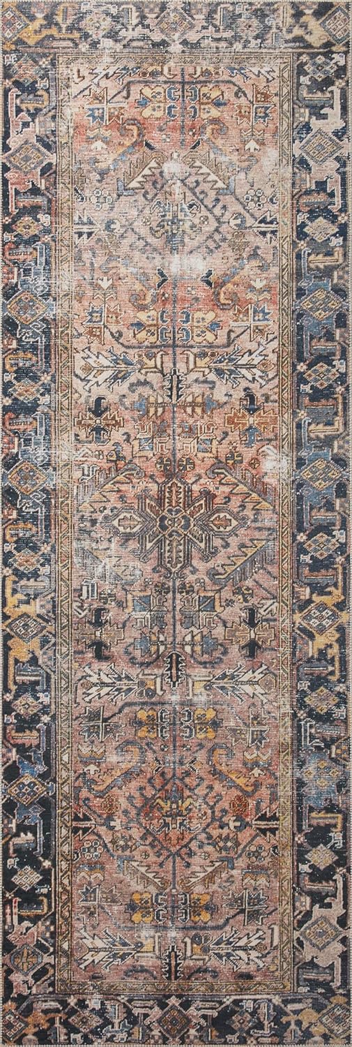 Colección Chris Loves Julia x Jules Alfombra decorativa JUL-02 TerracottaMulti,