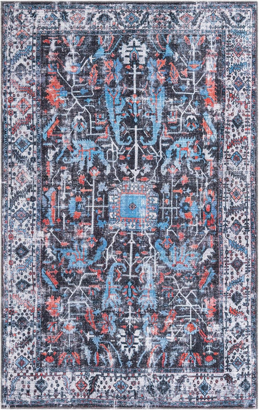 Unique Loom Mangata Collection - Alfombra de área Mahtaab (rectangular 5 pies...