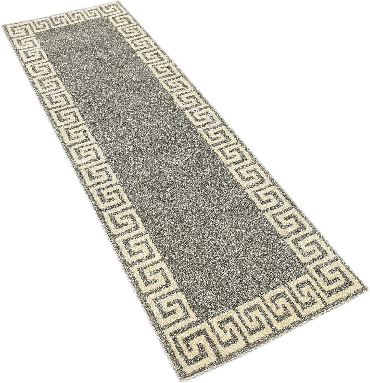 Unique Loom Athens Collection - Alfombra clásica geométrica moderna con diseño...