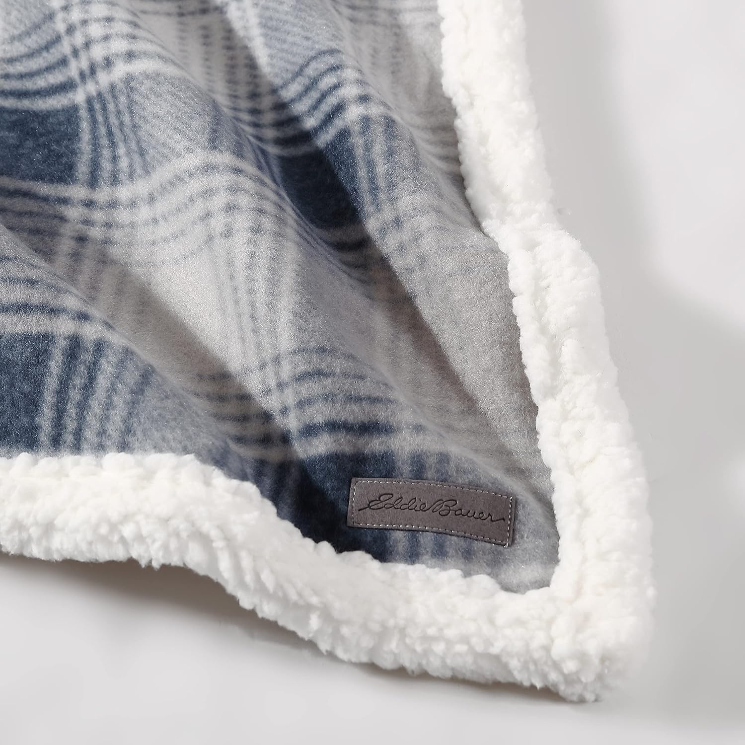 Eddie Bauer - Manta de manta, sherpa reversible súper suave y ropa de cama de...