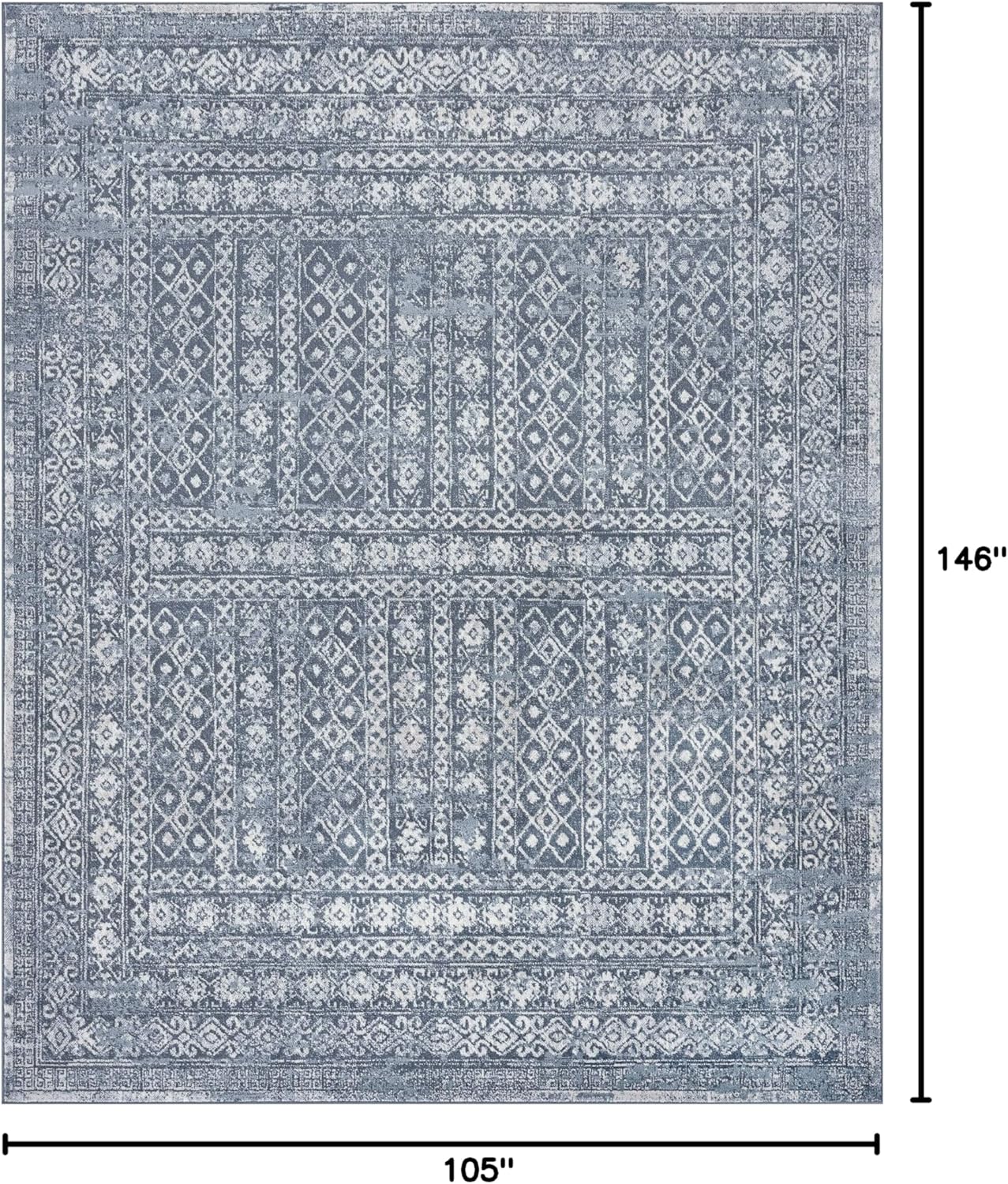 Alfombra de área grande de 9 x 12 pulgadas, alfombras tradicionales para sala...