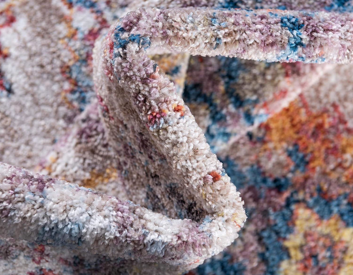Unique Loom Brighton Collection - Alfombra vibrante con estampado tradicional,...