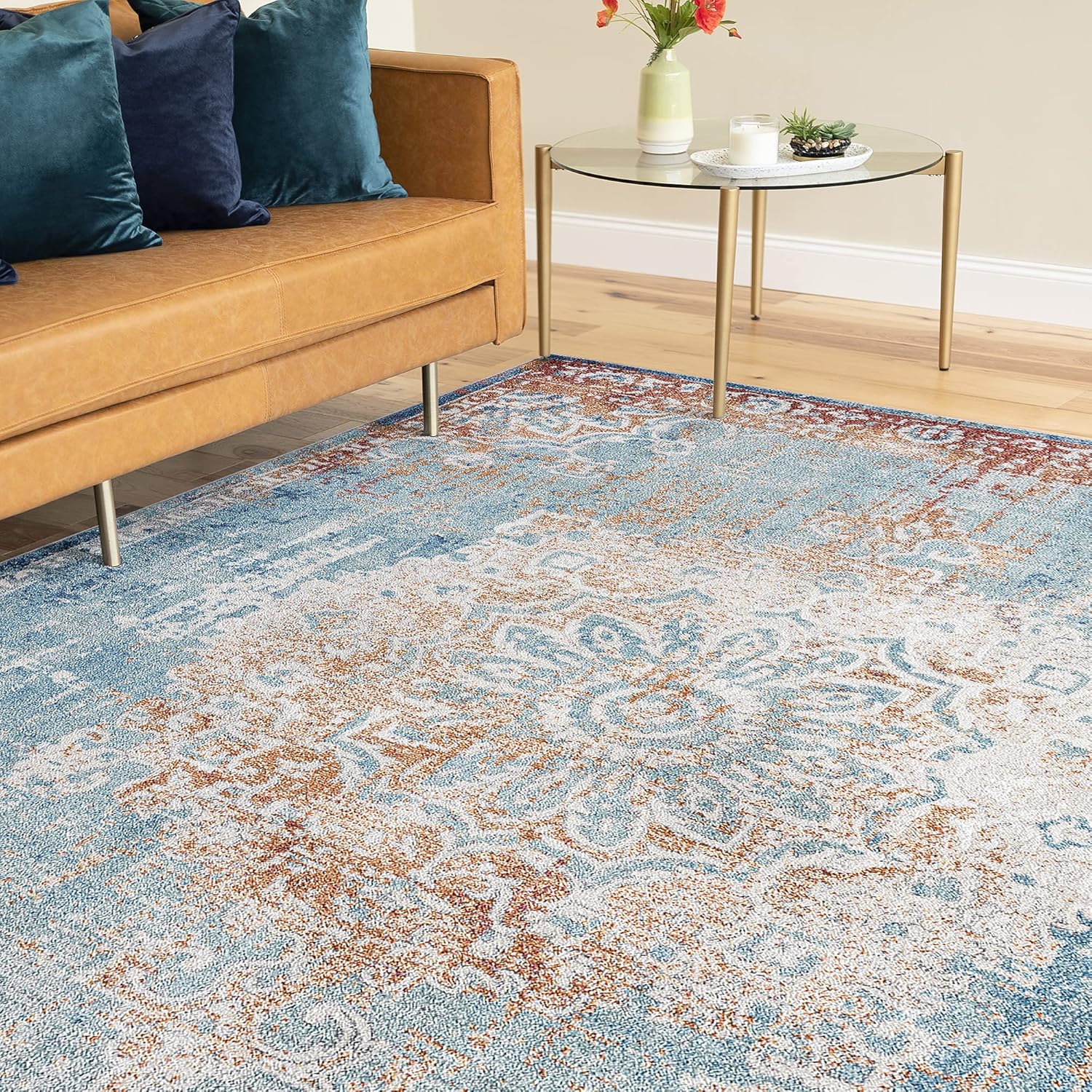 Tayse Giuliana - Alfombra grande de 9 x 12 pies, 9 x 12 pies, alfombra para...