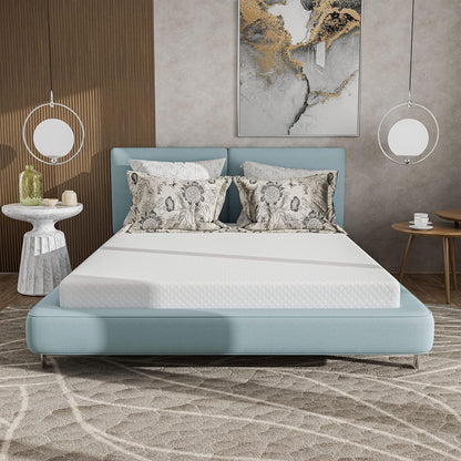 HOMES Zinne Colchón individual de espuma viscoelástica de gel de 6 pulgadas
