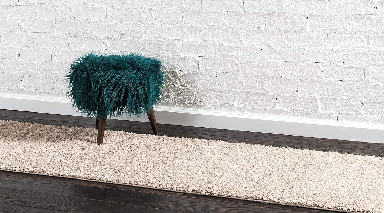 Studio Solid Shag Collection Urban Alfombra moderna súper suave y de felpa, 2.7