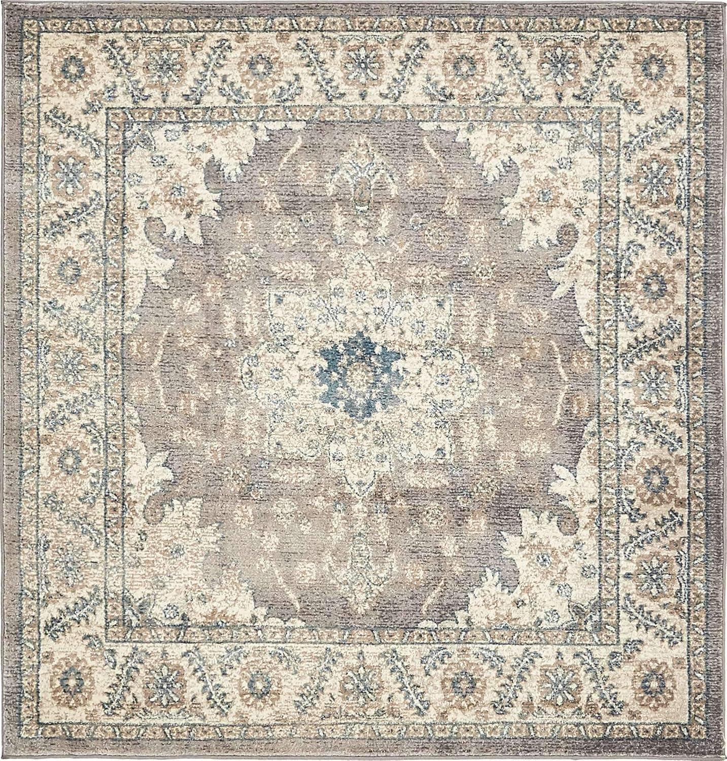 Salzburg Collection Alfombra clásica de diseño tradicional oriental con borde