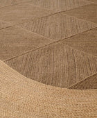 Collection - Alfombra de pasillo de 3 x 10 pies, alfombra de yute natural...