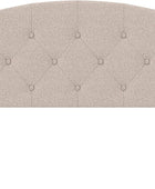 Hillsdale Cabecera tapizada Provence, tamaño matrimonialqueen, color beige claro