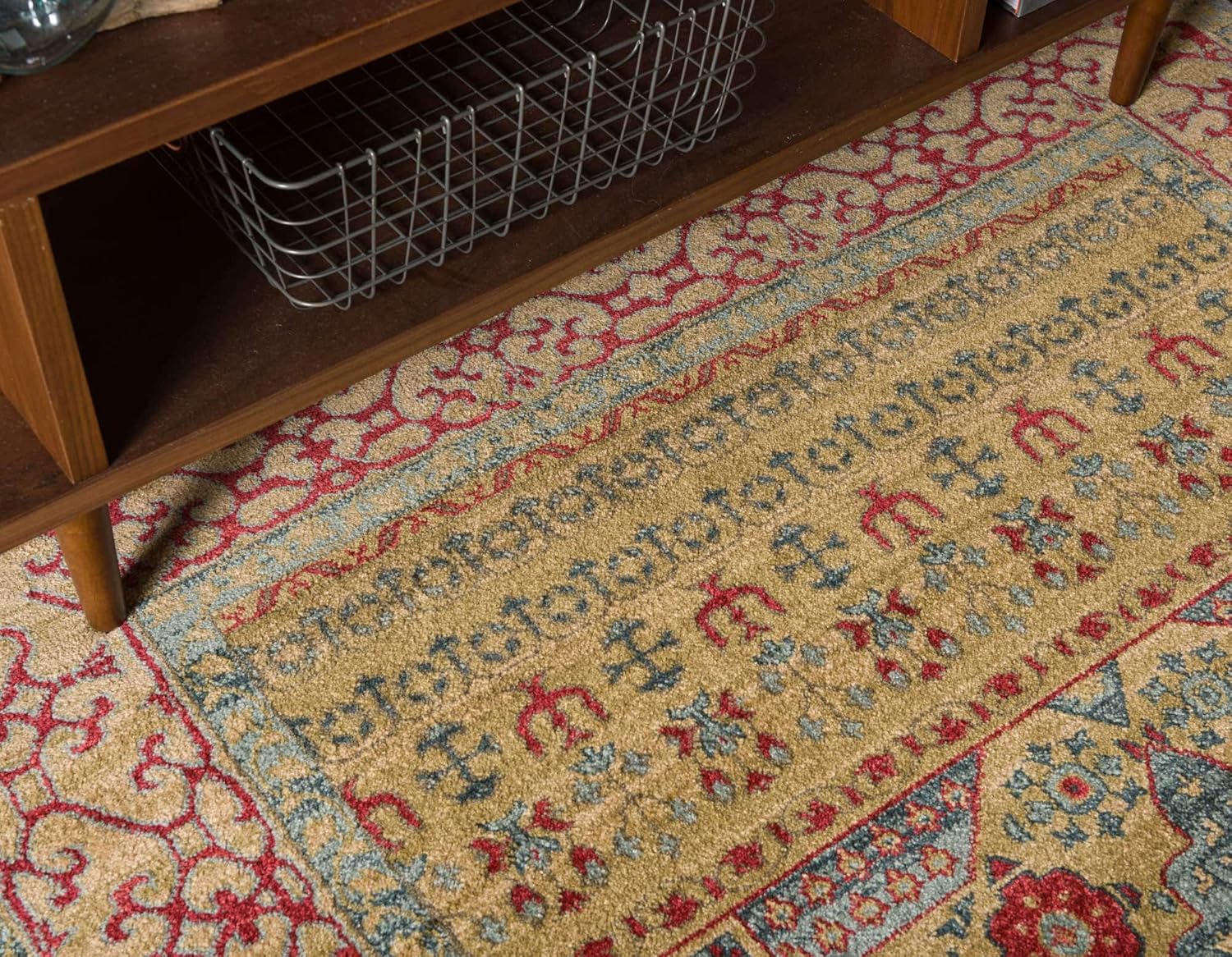 Palace Collection Saray Alfombra rectangular (2 pies x 3 pies 1 pulgada, azul