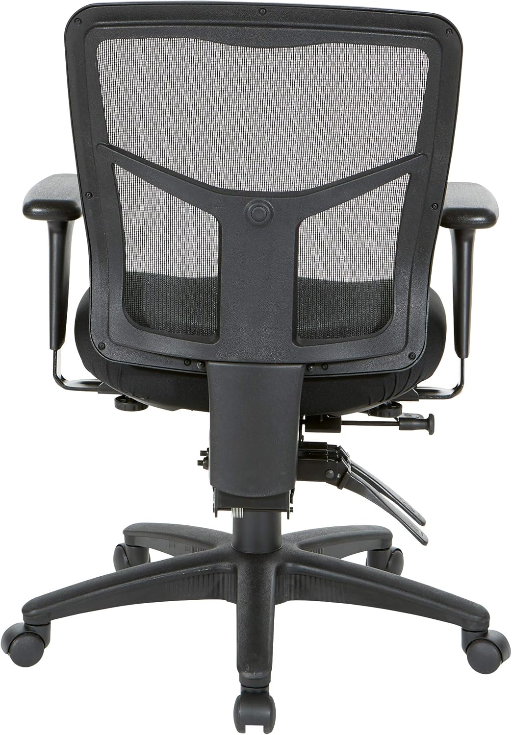 Asiento de respaldo alto Office Star ProGrid con brazos ajustables y deslizador...