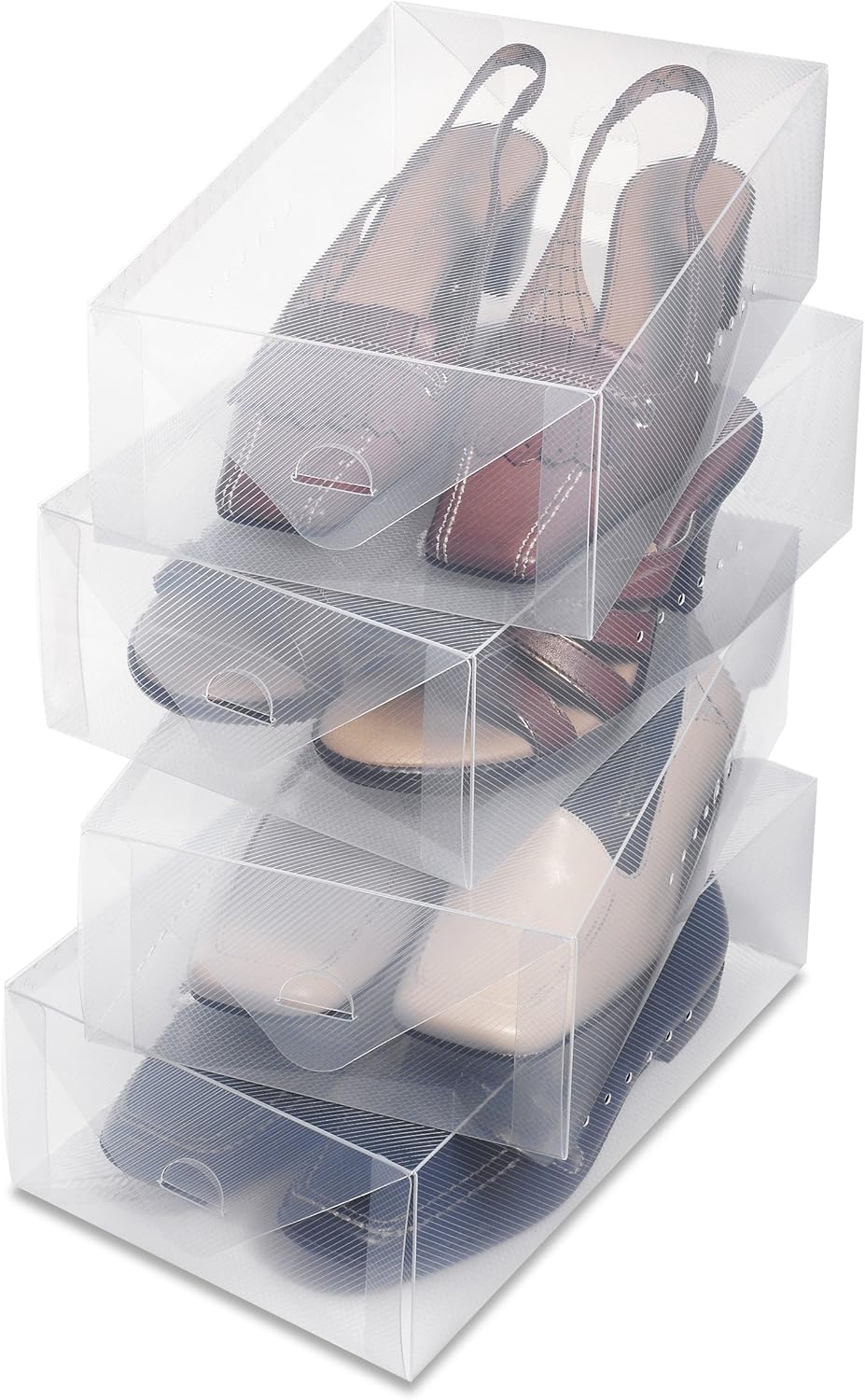 WHITMOR 6362 2691 4, cajas transparentes de zapatos Vue Collection para mujer,