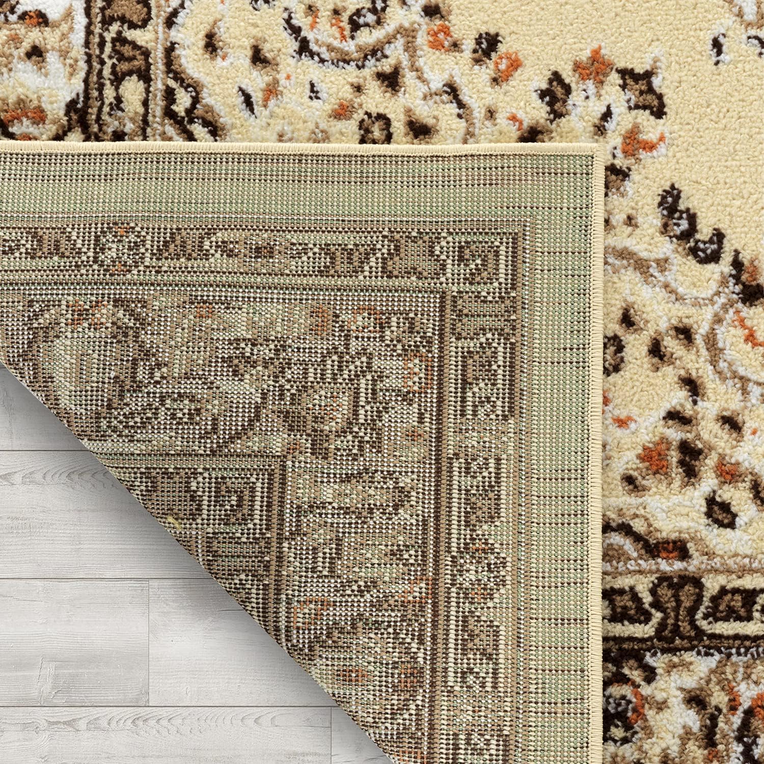 Antep Rugs - Alfombra oriental de 5 x 7 con medallón tradicional para interior...