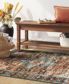 Moynesa Alfombra ultrafina lavable vintage de 3 x 5 pies, estilo bohemio,...
