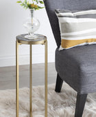Kate and Laurel Aguilar Glam - Mesa de bebidas de 8 x 8 x 23 pulgadas, color...