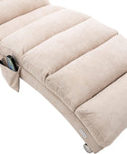 HomSof Silla de interior sin brazos con masaje, tumbona larga moderna con patas...