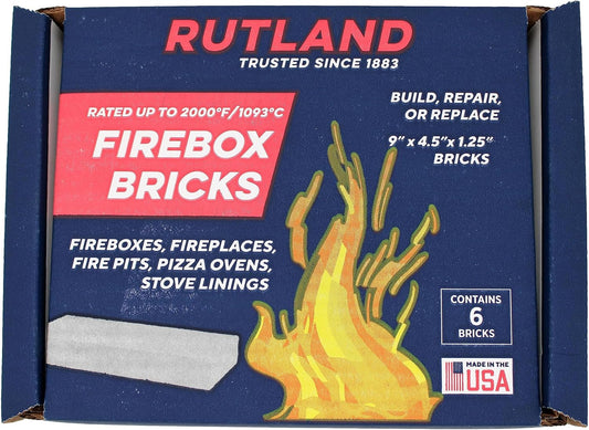 Rutland - Ladrillos refractarios para chimeneas de leña y estufas de leña,...
