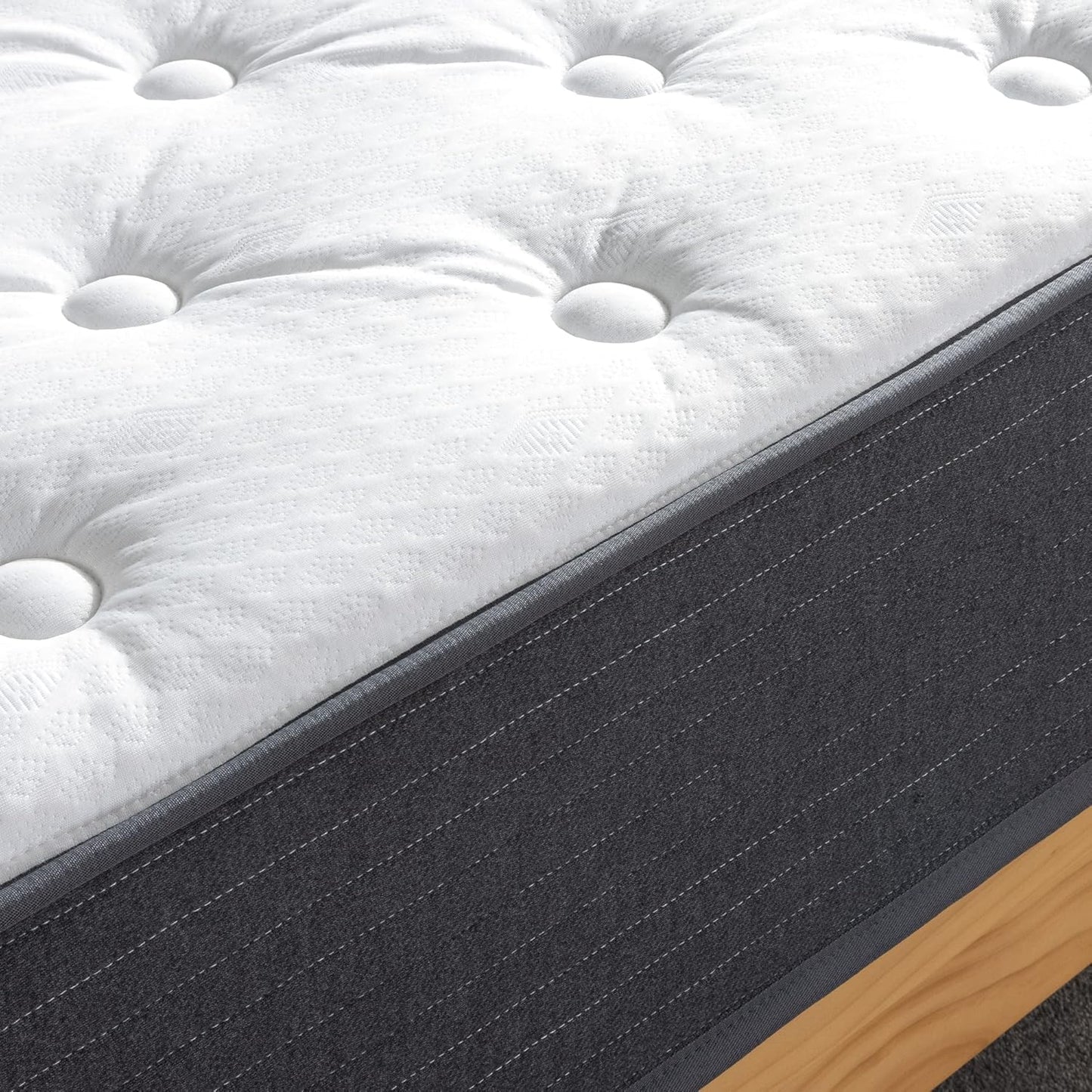 Colchón híbrido Comfort Essential de 10 pulgadas, soporte para aliviar la