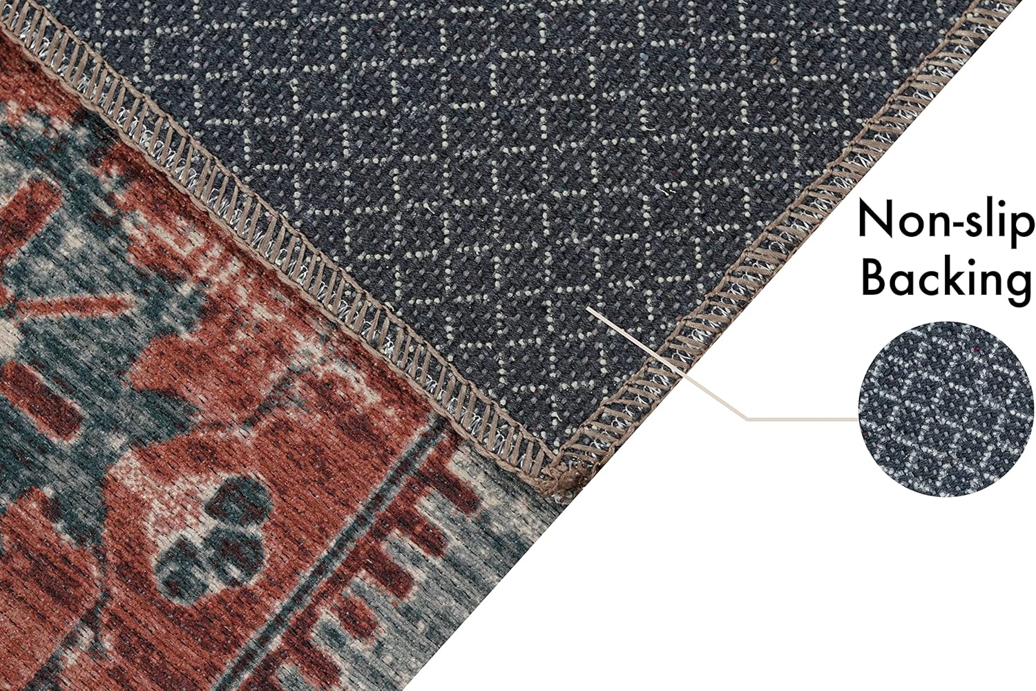 Alfombra lavable a máquina para sala de estar, dormitorio, cuarto de baño,