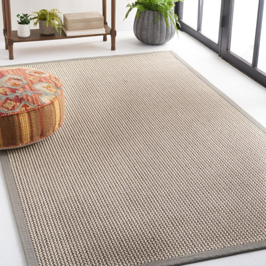 SAFAVIEH Alfombra de área de colección de fibra natural, 10 x 14 pies, gris,...