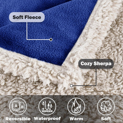 Manta impermeable y a prueba de orina para perros manta suave, reversible y a